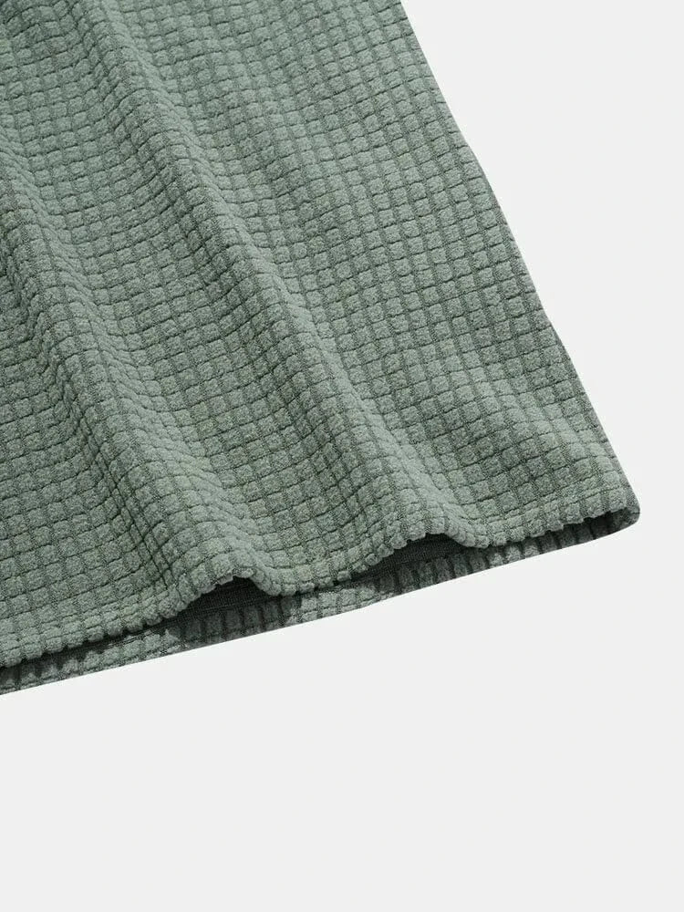 Marlo Waffle-Knit Polo Shirt